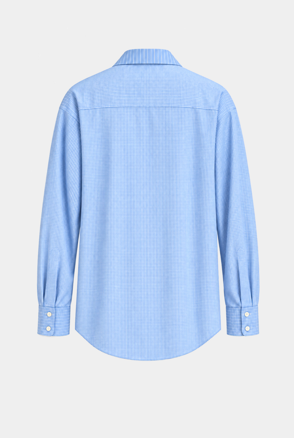 Contrast Collar Oversized Shirt