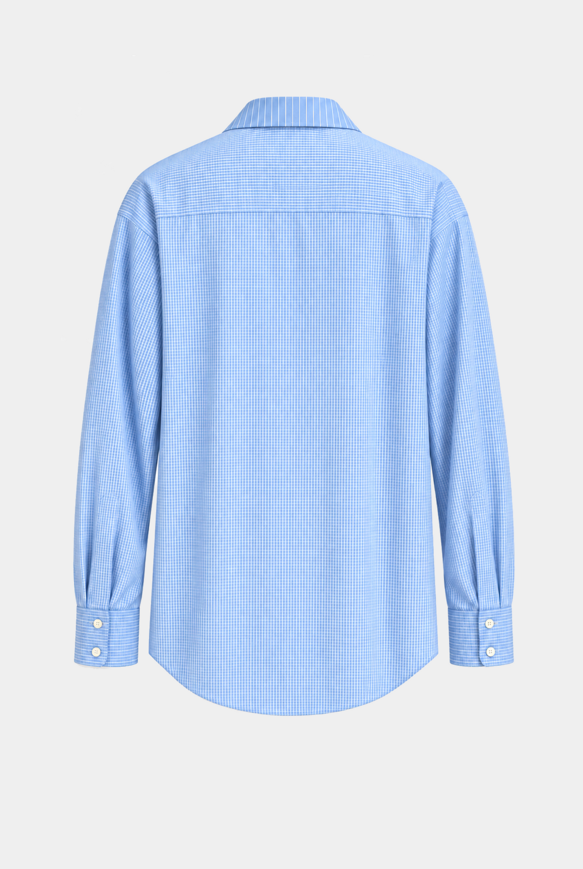Contrast Collar Oversized Shirt