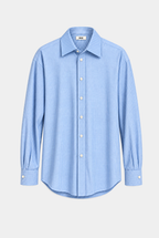 Contrast Collar Oversized Shirt