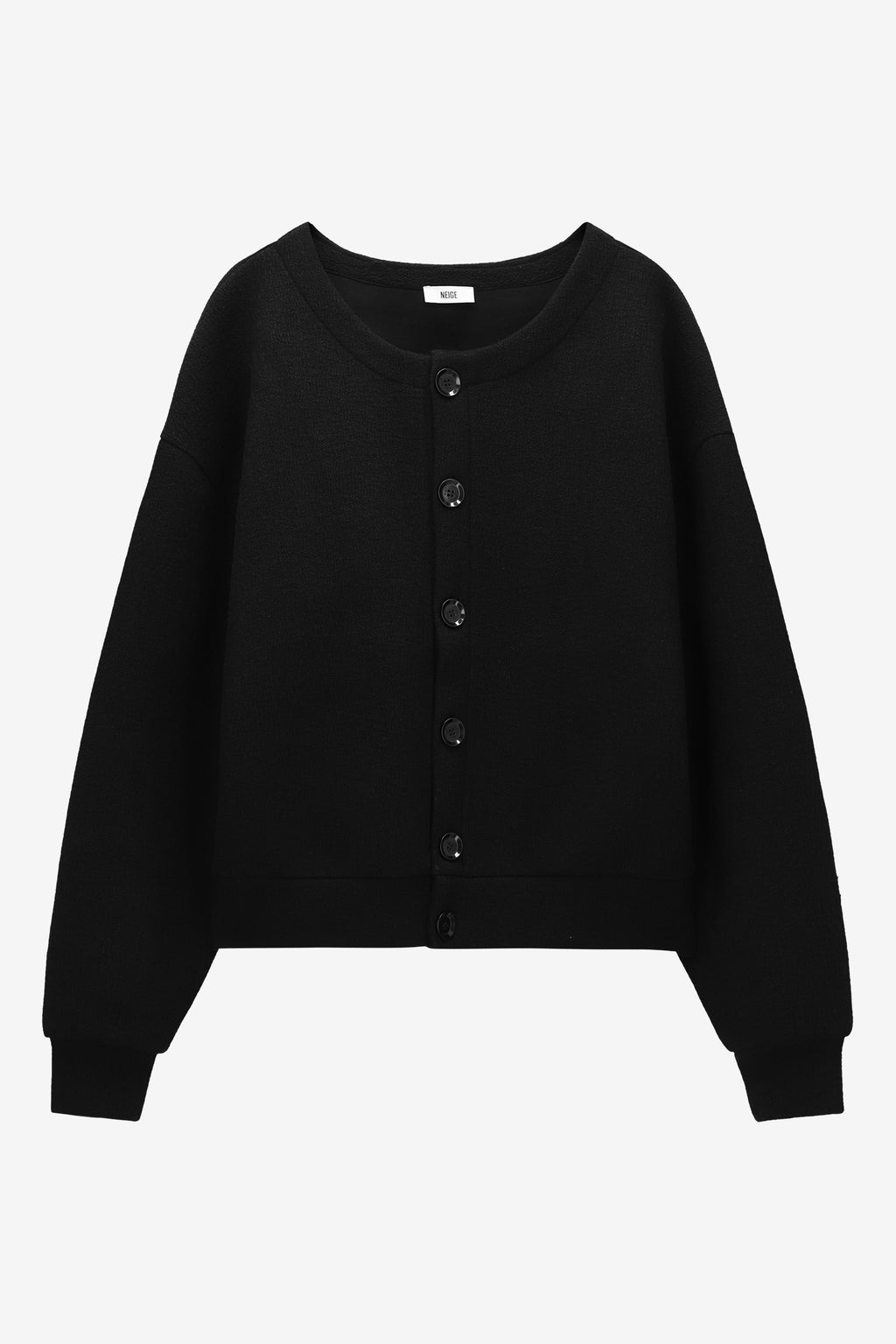 Foam Cardigan Black
