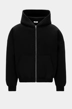Foam Zip Hoodie Black