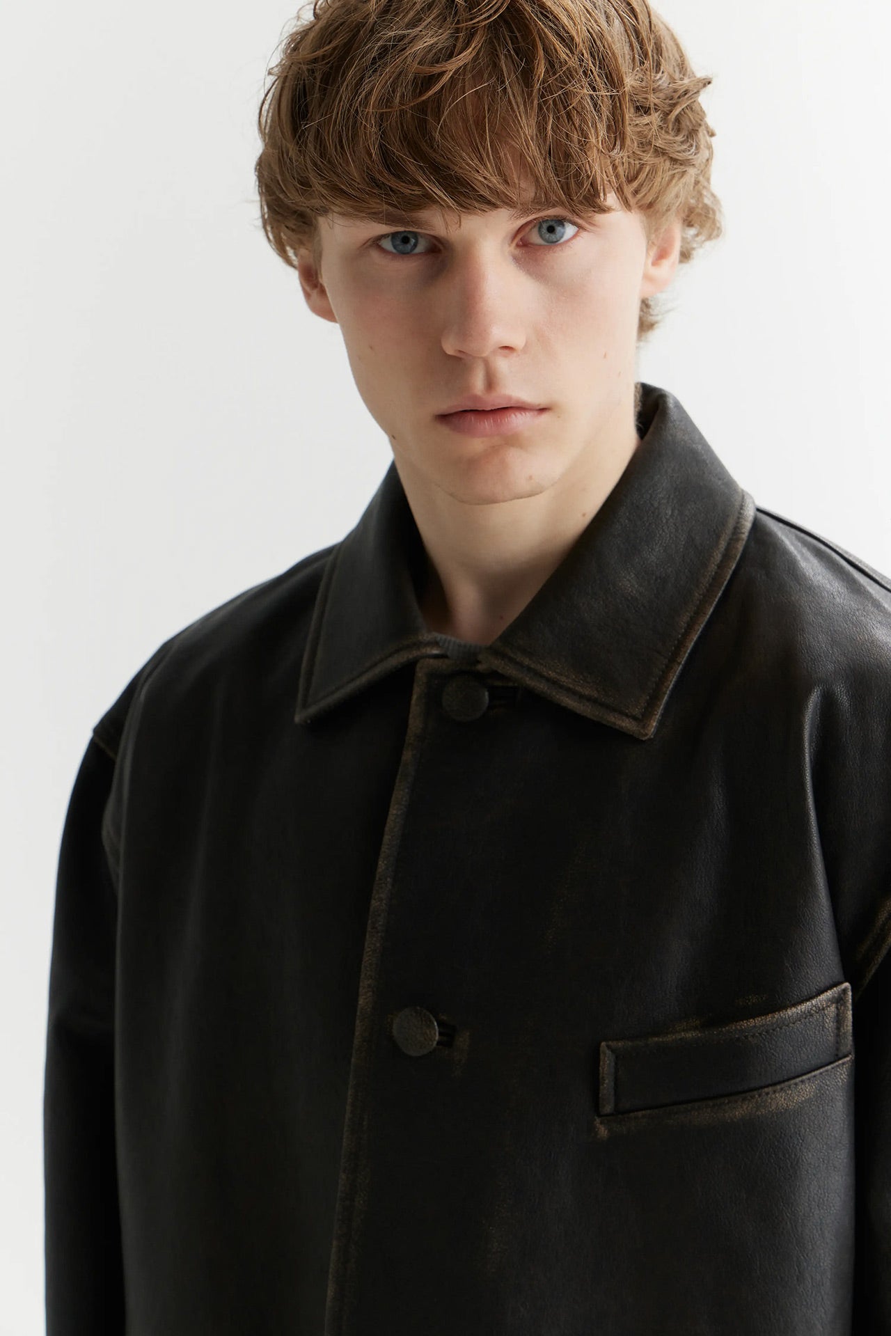 Dad Coat – Distressed Genuine Leather