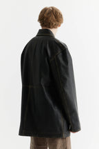 Dad Coat – Distressed Genuine Leather