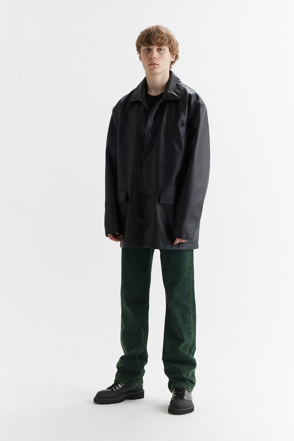 Dad Coat – Vegan Leather
