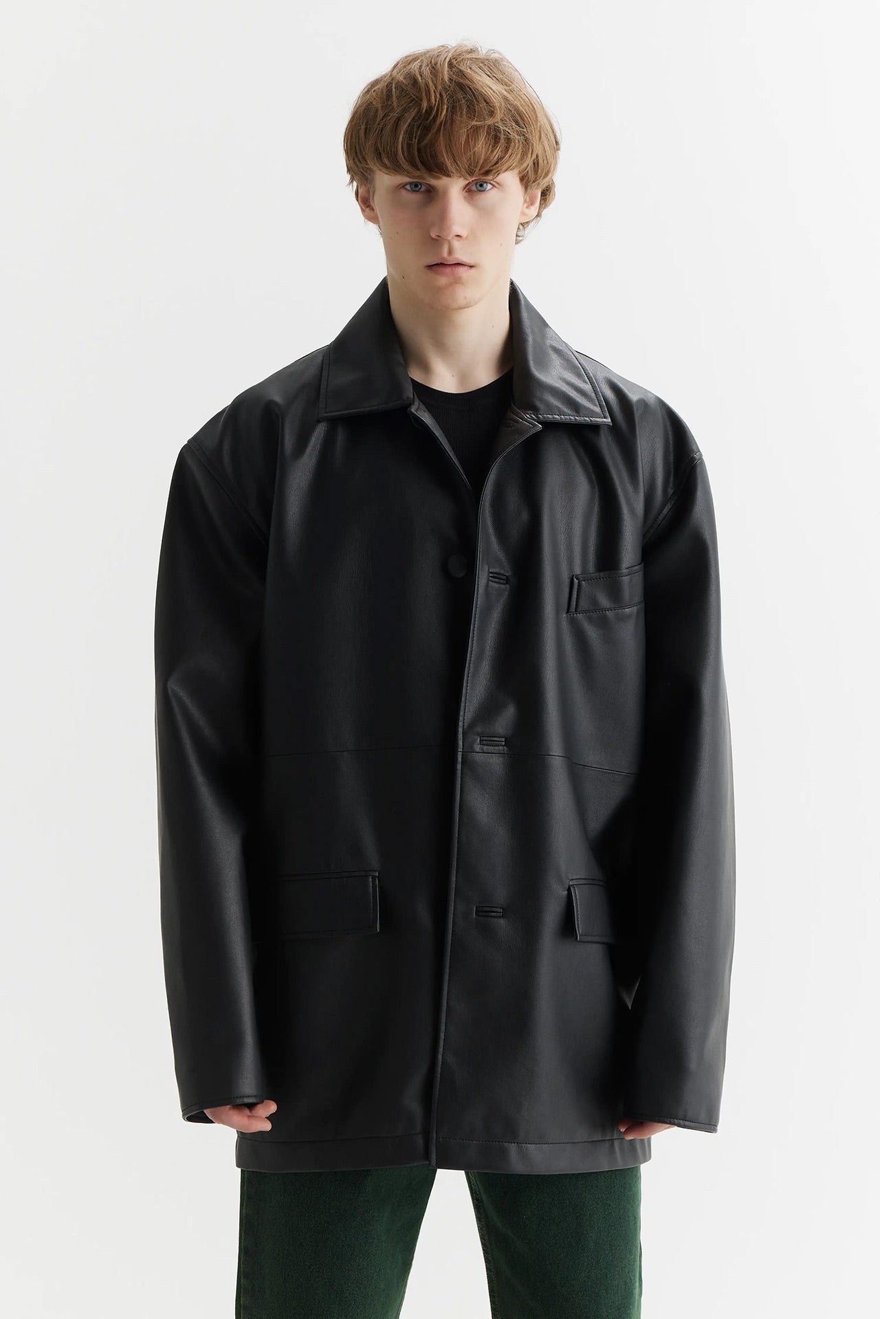 Dad Coat – Vegan Leather