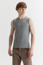Rib Top Grey