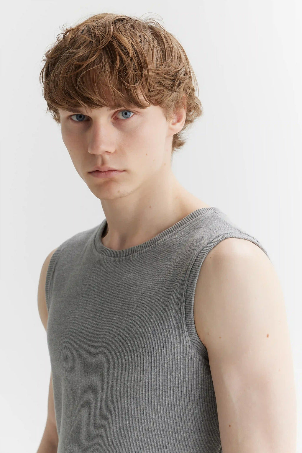 Rib Top Grey