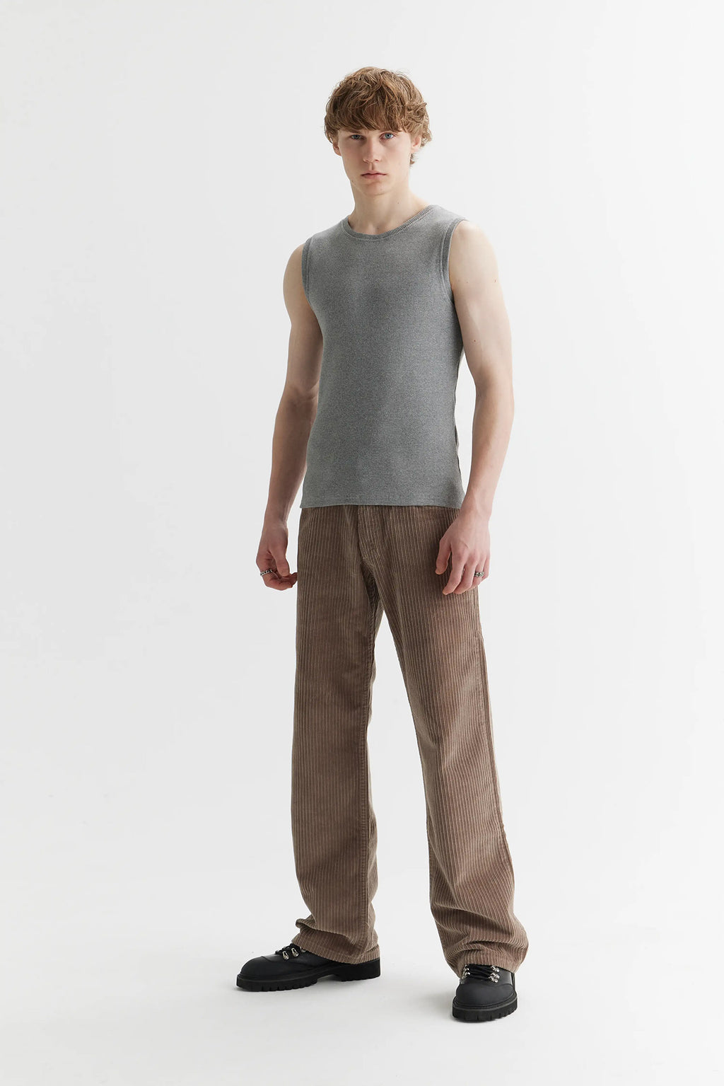 Rib Top Grey