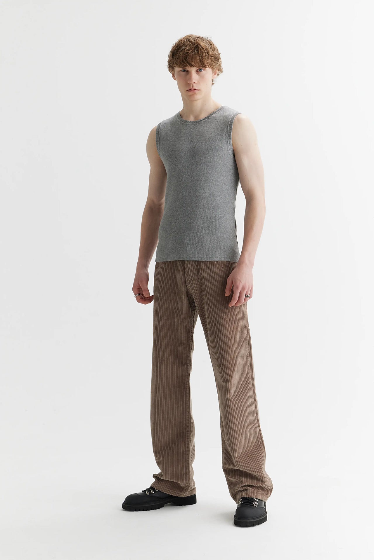 Rib Top Grey