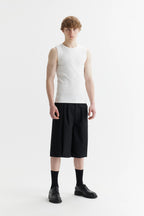 Rib Top Off White