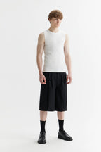Rib Top Off White
