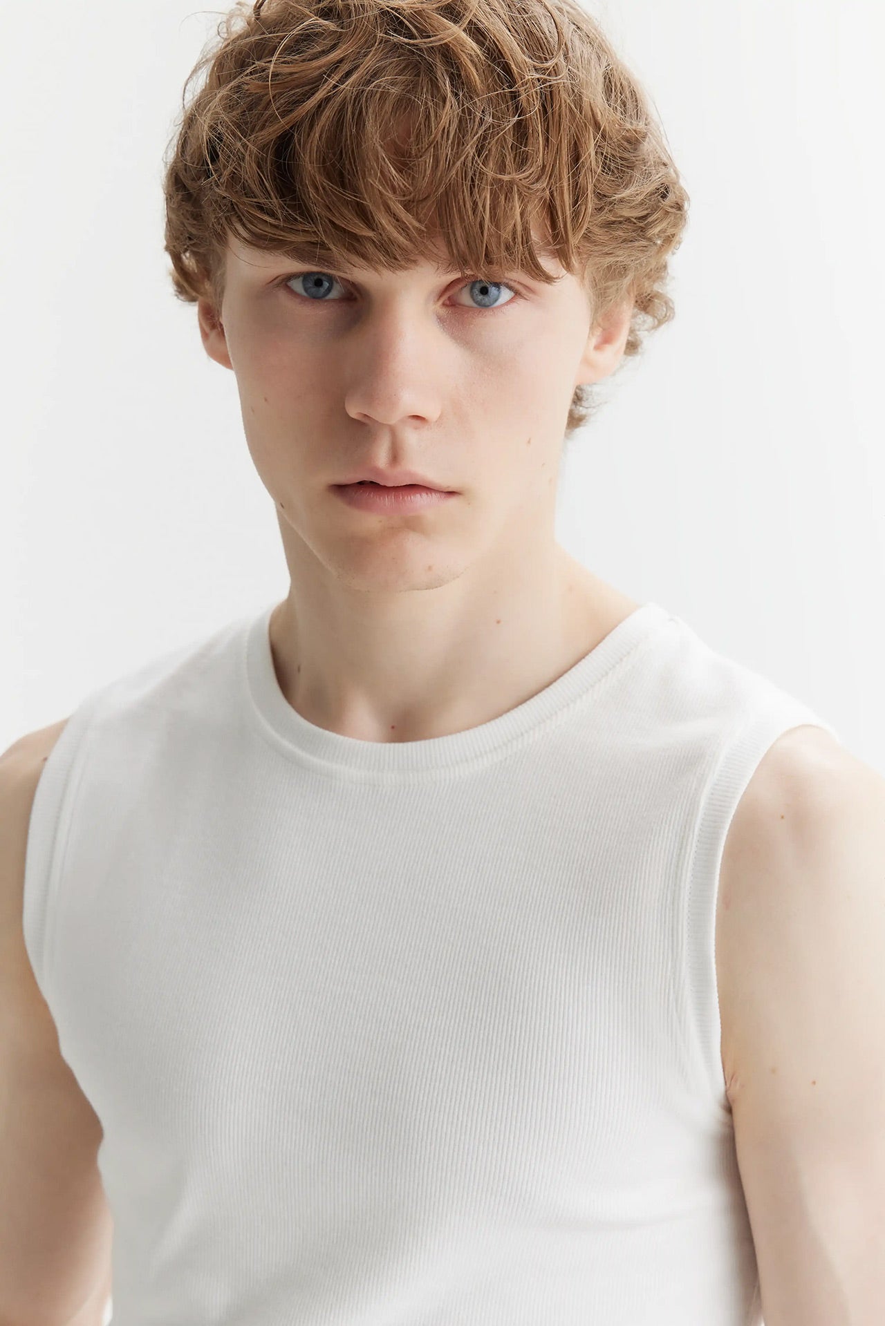 Rib Top Off White
