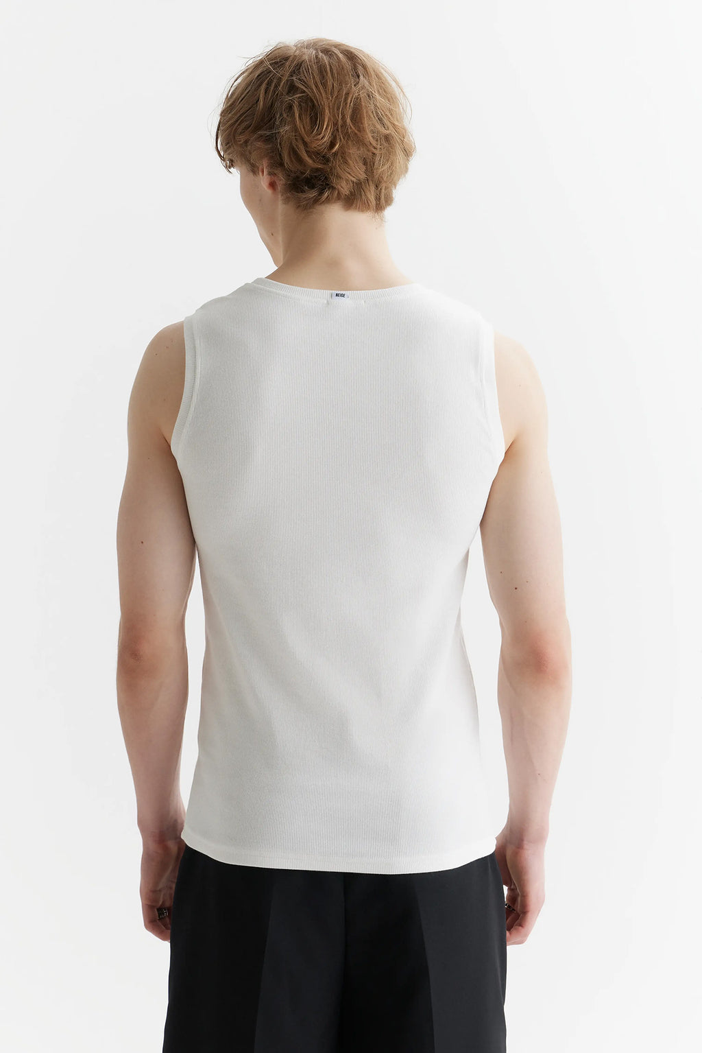 Rib Top Off White