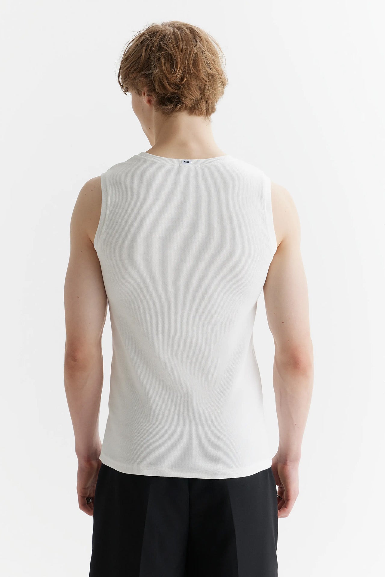 Rib Top Off White