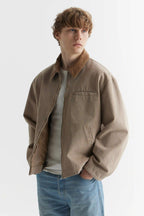 Washed Work Jacket Beige