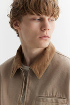 Washed Work Jacket Beige