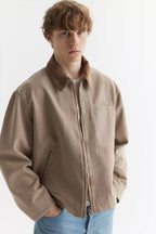 Washed Work Jacket Beige