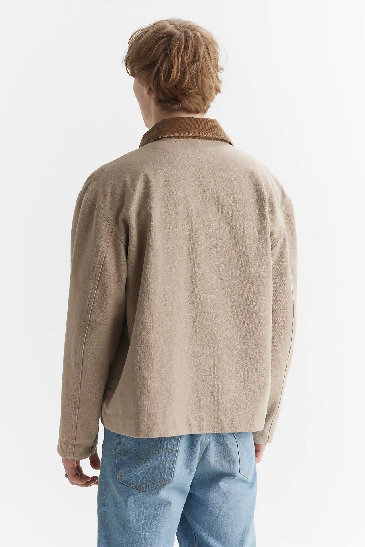 Washed Work Jacket Beige