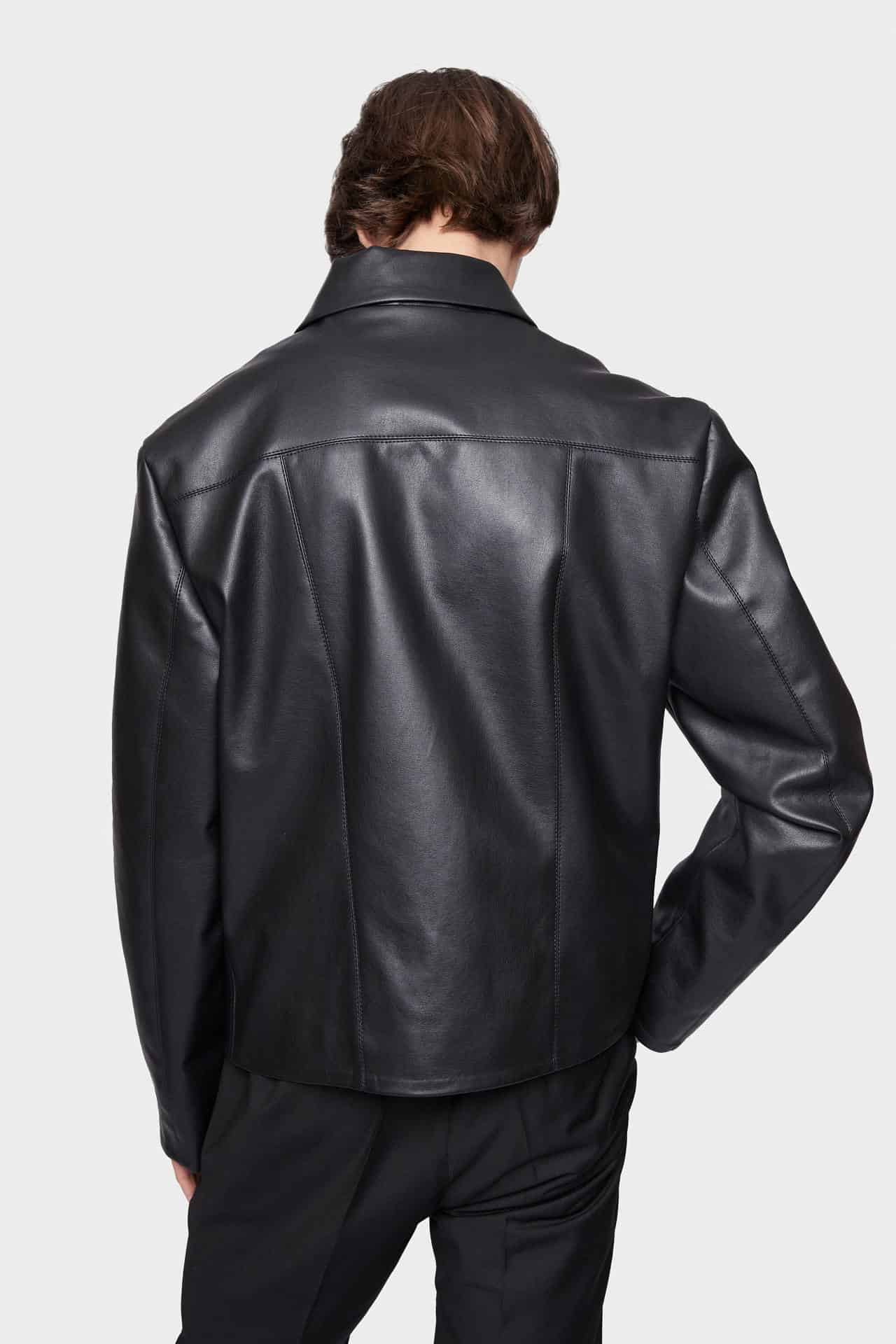 Vegan Leather Classic Jacket ss22 Neige